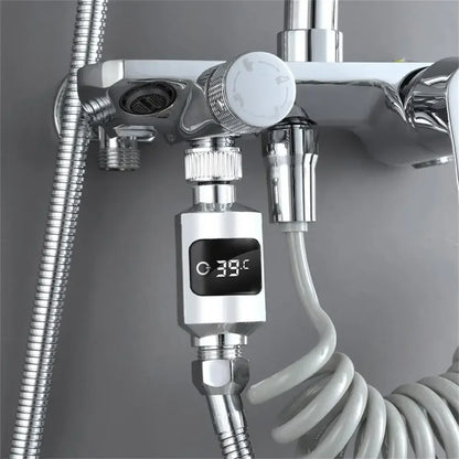 Electric LED Water Shower Thermometer Bathroom Faucets Water Temperature Monitor Energy Smart Home Meter Thermometer